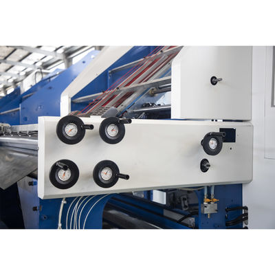 Karton-Fluet-Laminations-Klebmaschine mit Multifunktionsregal