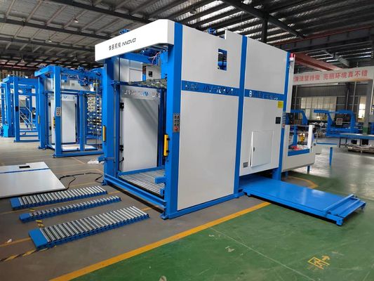 Flip Flop-Pallets Automatische Staplermaschine für Wellpappe zusammen mit Flötenlaminierer