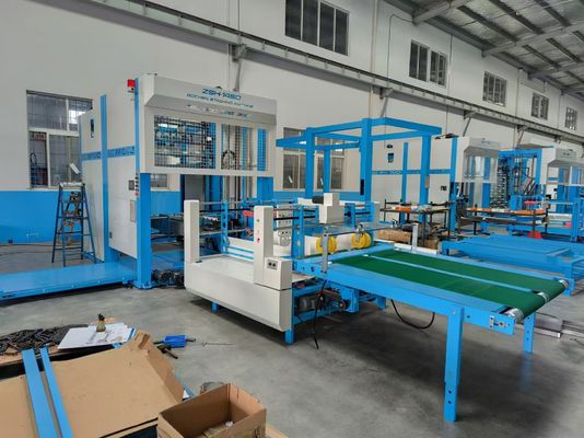 Erweiterte Stapel- und Flötenlaminationsanlage mit automatischer Staplermaschine für die Produktion von Wellpappe