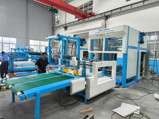 Erweiterte Stapel- und Flötenlaminationsanlage mit automatischer Staplermaschine für die Produktion von Wellpappe
