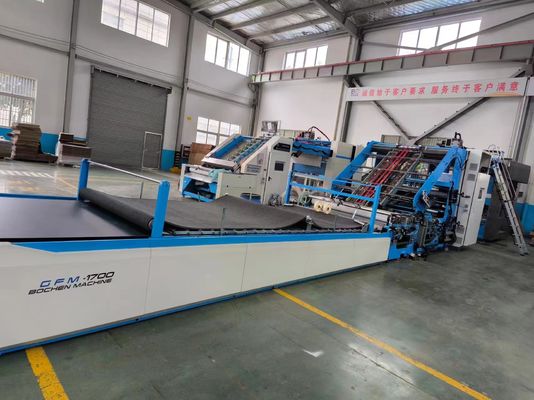 Hochgeschwindigkeits-Blatt-zu-Blatt-Laminationsmaschine für Wellpapier mit automatischer Korrektur und Servo-Steuerung bei 160 m/Min