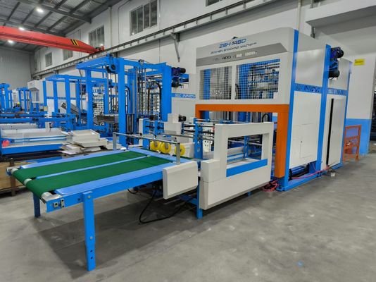 Stapel- und Flötenlaminiersystem mit automatischer Staplermaschine für die Herstellung von Wellpappe
