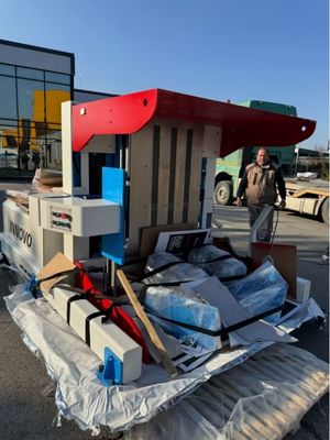 PT-1300/1650 Pile Turner mit 1,5 Tonnen Lastgewicht und 50*60cm Min Materialgröße für Druck und Verpackung