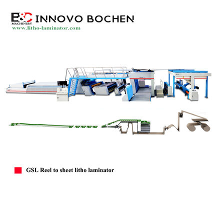 Offline Roll-to-Sheet-Zuführung Litho-Laminiergerät mit präziser Laminiergenauigkeit und Hochgeschwindigkeits-Rollenzuführung für Verpackungen