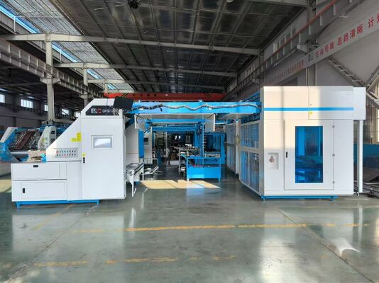 High Speed Flute Laminator Machine Equipped with Lead Edge Feeding and Top Sheet Alignment Systems for Optimal Corrugated Lamination