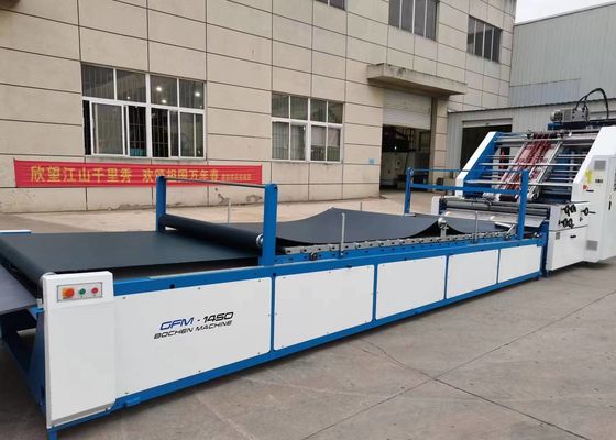 automatische Laminiermaschine der Flöten-120-800gsm für Karton-gewölbte Kasten-Servobewegungsart