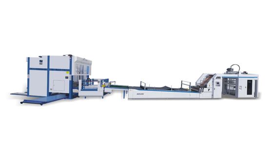 Automatische Hochgeschwindigkeitsflöte Laminator Wellpappe und Flip Flop Stacker Line