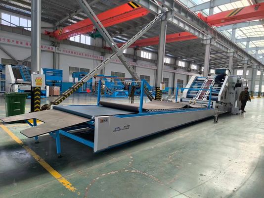 Automatische Blech-zu-Blatt-Laminationsmaschine für Wellpapier mit automatischer Korrektur und Servo-Steuerung bei 160 m/Min