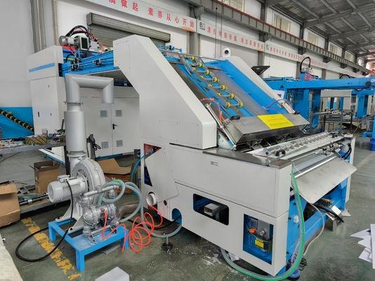 Top Sheet Aligner System Hochgeschwindigkeits-Fluet-Laminator-Maschine für gebogene Wellplatte mit großer Edelstahl-Anilox-Rolle